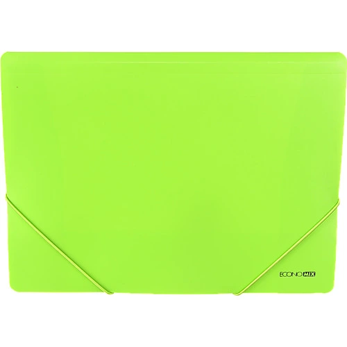 Папка Economix гумка А4 пластик колір асорті E31633