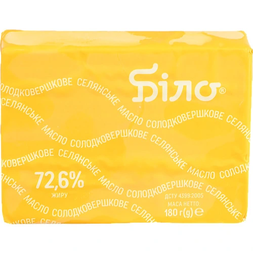 Масло Біло 180г 72.6% селянське