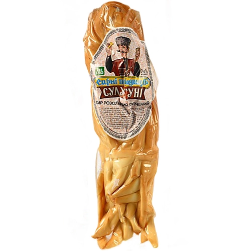 Сир Сулугуні, копчений розсіл, коров'яче молоко