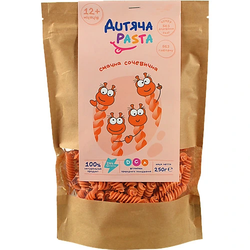 Макаронні вироби Дитяча Pasta 250г з червоної сочевиці