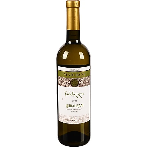 Вино Madliani 0.75л цинандалі біле сухе