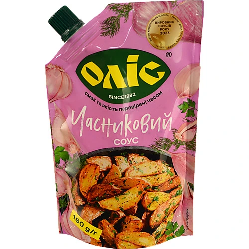Соус Часниковий Оліс д/п 180г
