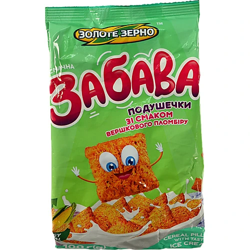 Подушечки Золоте зерно 100г смак вершків пломбір