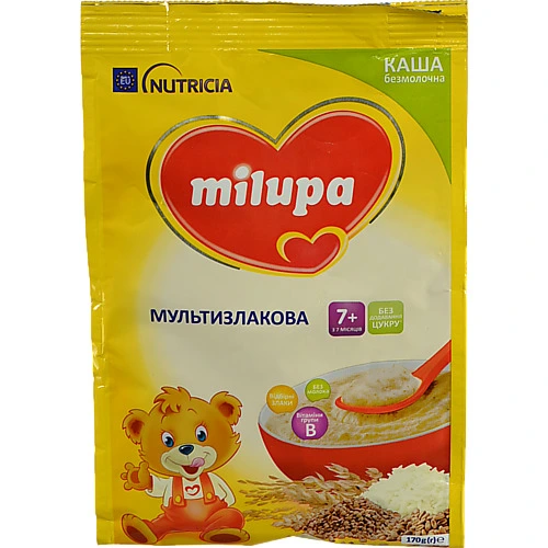 Каша безмолочна для дітей від 7міс суха мультизлакова Milupa м/у 170г