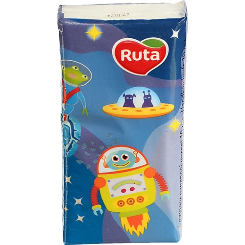 Хустинки паперові носові 19х20см Ruta 10шт