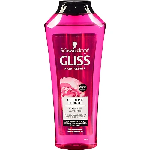 Шампунь для волосся захисний Supreme Length Gliss 400мл