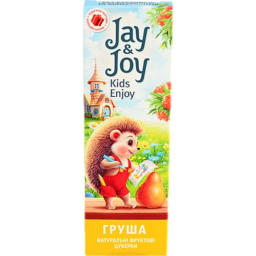 Цукерки фруктові натуральні Груша Jay&Joy к/у 32г