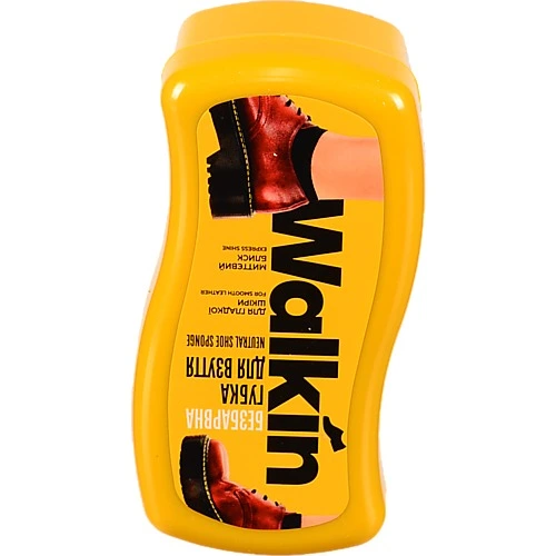 Губка для взуття із гладкої шкіри безбарвна Walkin 1шт