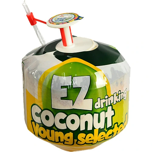 Кокос коктельний з трубочкою