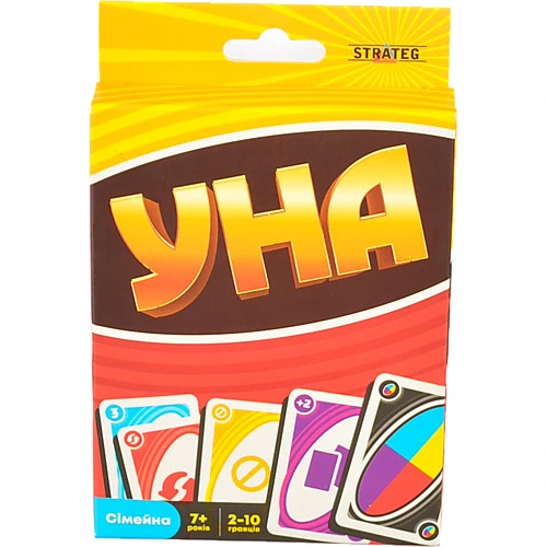 Настільна гра Strateg УНА classic карткова 30447