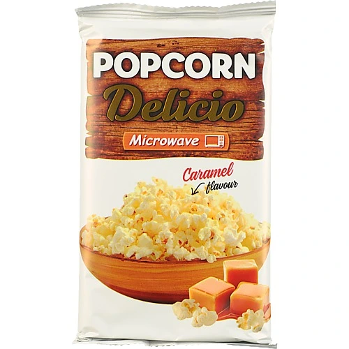 Попкорн Delicio 90г карамель мікро