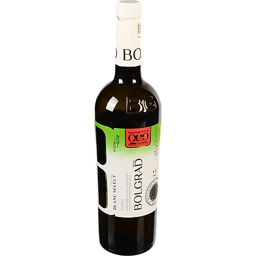 Вино 0.75л 9-13% біле напівсолодке Blanc Select Bolgrad