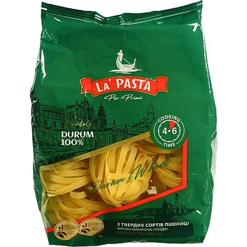 Макарони La Pasta 400г гнізда