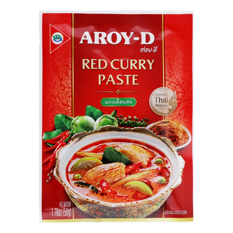 Паста каррі Aroy D 50г червона