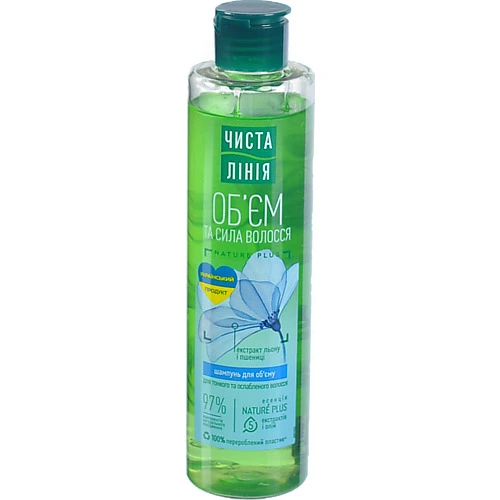 Шампунь Чиста лінія 240мл обем і сила