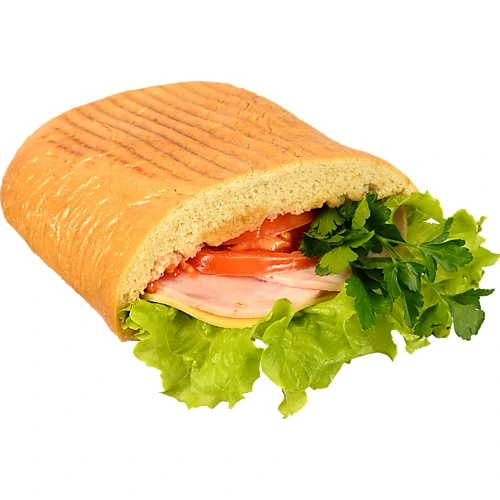 Коржик з шинкою та сиром