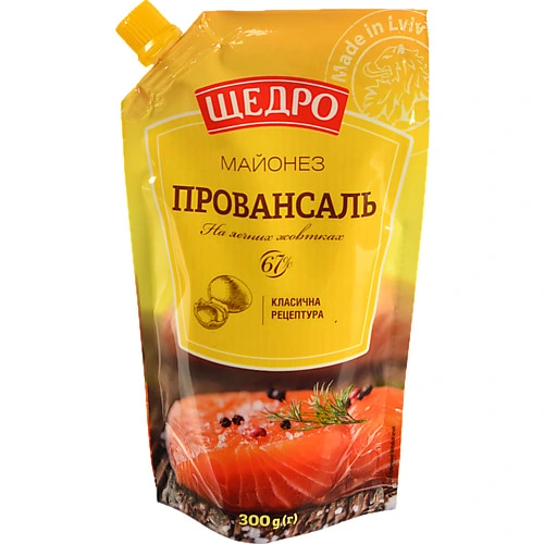 Майонез 67% Провансаль Щедро д/п 300г
