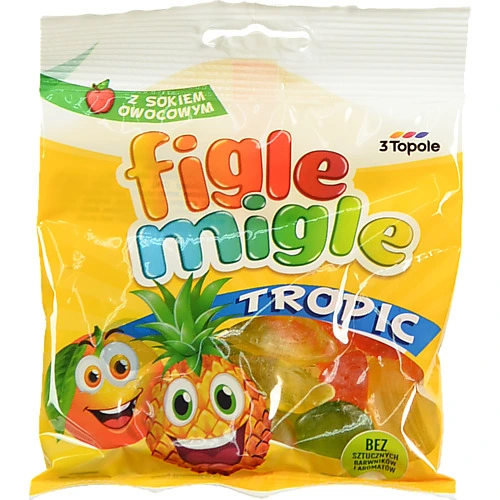 Желейні цукерки  3 Тополя 80г тропік