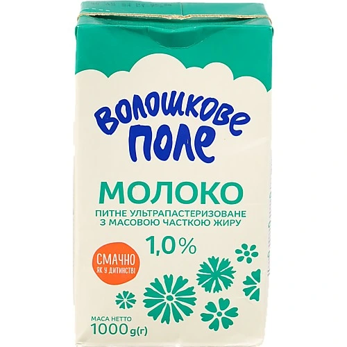 Молоко Волошкове поле 1л 1% ультрапастеризоване