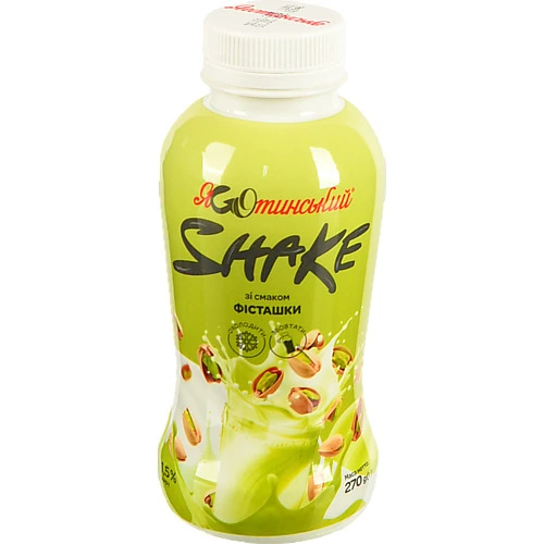 Коктейль Яготинське 270г 1.5% шейк фісташка