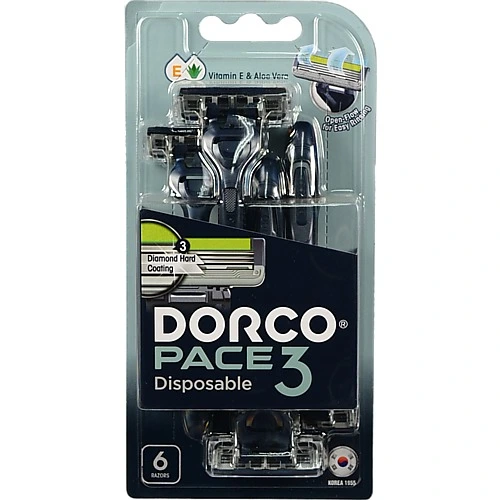 Бритва Dоrco 6шт одноразова pace 3 леза