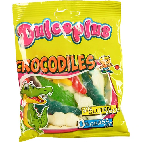 Цукерки жувальні Crocodiles Dulceplus м/у 100г
