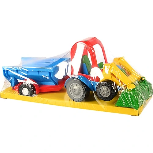 Iграшка Wader трактор-баггі ківш i причіп