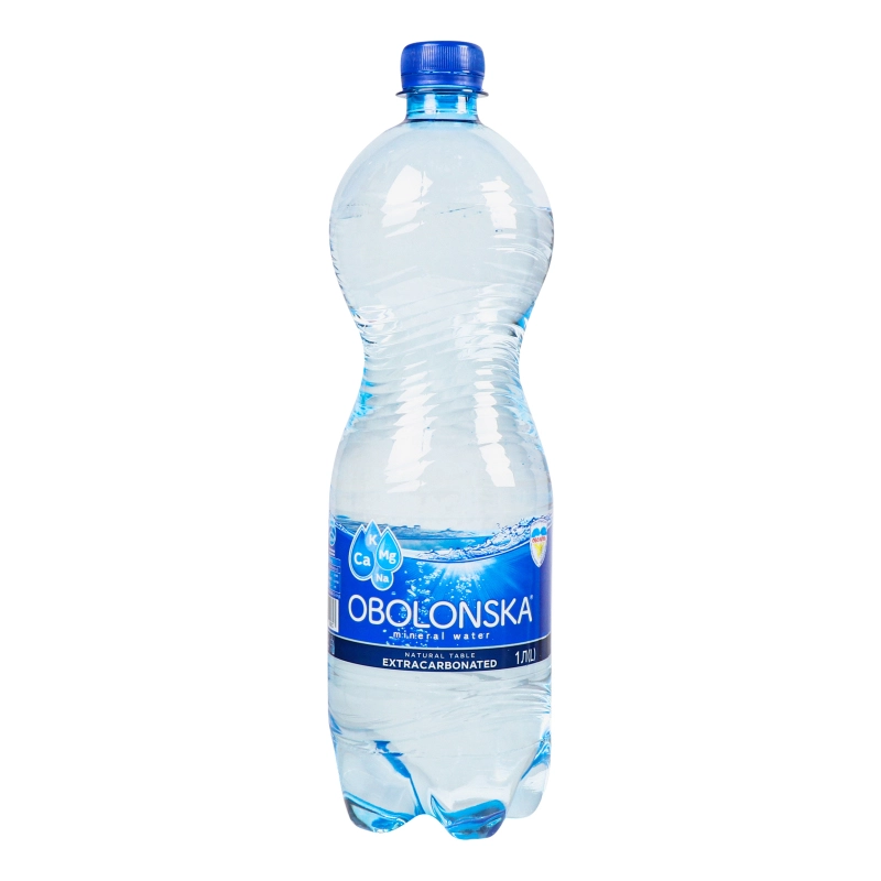 Вода мінеральна сильногазована Оболонська 1л