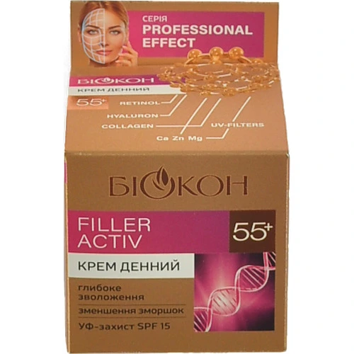 Крем Біокон Проф.Ефект FILLER ACTIV 50мл денний 55+  16213
