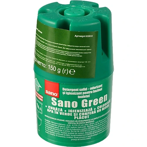 Засіб для миття і дезінфекції унітазу Green Sano 150г