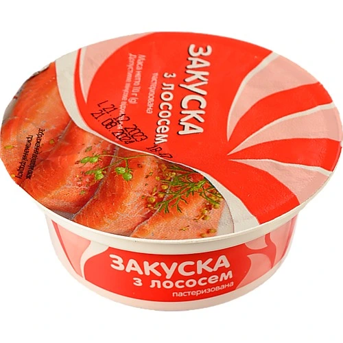 Закуска з лососем пастеризована Водний світ 110г