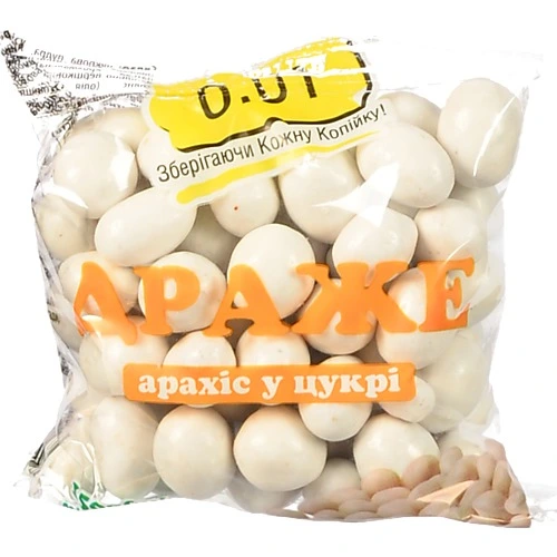Драже 0.01 150г арахіс біла глазур