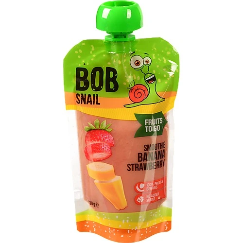 Пюре Равлик Боб Банан-Полуниця 120г