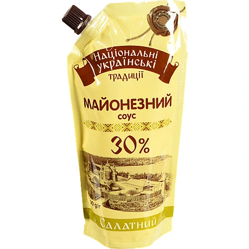 Соус майонезний 30% Салатний Національні українські традиції д/п 300г