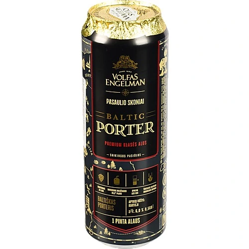 Пиво Volfas Engelman 0.568л Baltic Porter