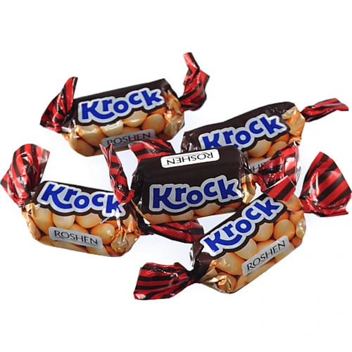 Цукерки глазуровані з арахісом Krock Roshen кг