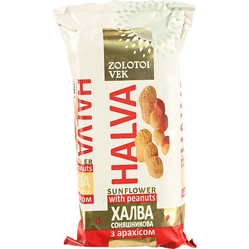 Халва соняшникова з арахісом Золотий Вік 270г