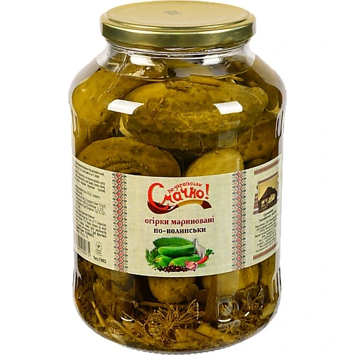Огірки По Українськи Смачно 1450г по волинськи