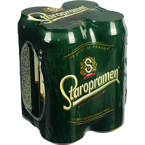 Пиво Staropramen 4х0.48л 4.2% світле пастеризоване