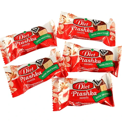 Цукерки пташка з фруктозою Житомирські Ласощі