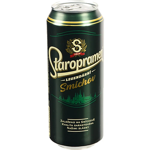 Пиво Staropramen 0.5л 4.0% світле пастеризоване з.б