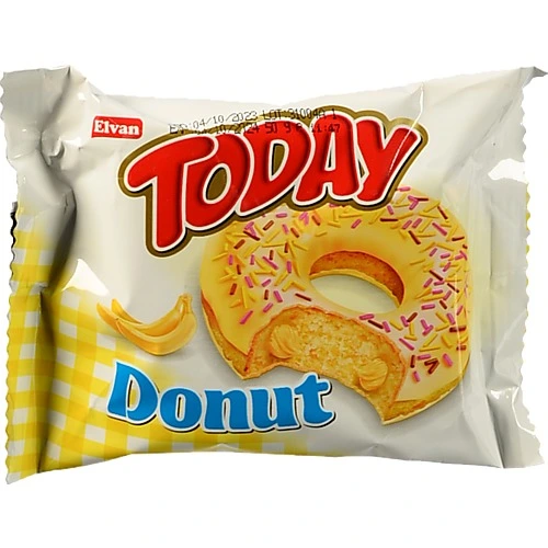 Тістечко бісквітне з начинкою зі смаком банана Donut Today м/у 50г