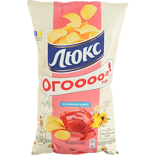 Чіпси Люкс 170г краб