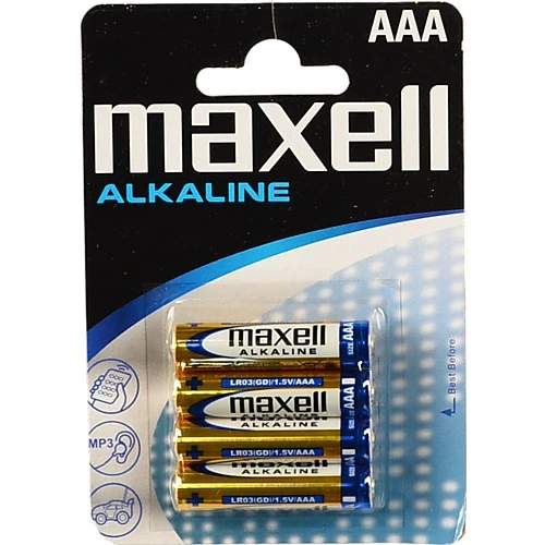 Батарейки ААА LR03 Alkaline Maxell 4шт