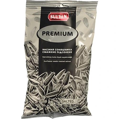 Насіння Sultan 120г соняшника підсолене смугасте смажене