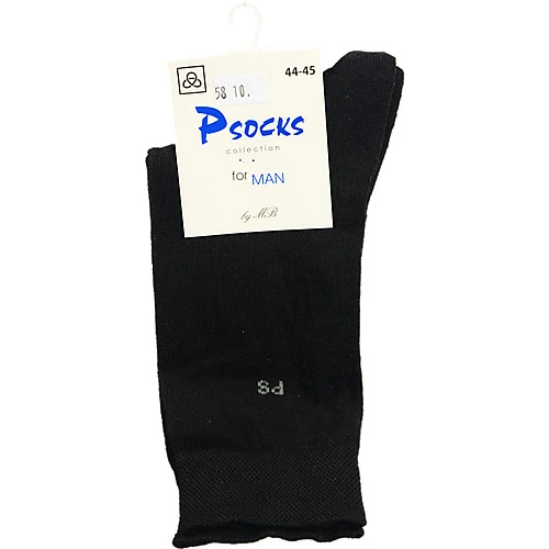 Шкарпетки чол.Psocks лого PS чорні 44-45