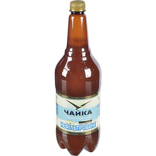 Пиво Чайка Чорноморська Особливе світле нефільтроване пастеризоване 1.45л