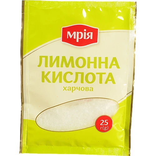 Кислота лимонна Мрія 25г