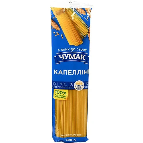 Макарони Чумак 400г капелліні