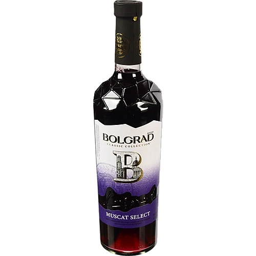 Вино Bolgrad 0.75л Мускат Селект червоне напівсолодке